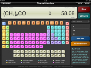 ChemCalc ipad app